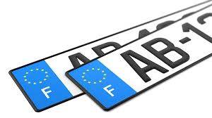 remplacer sa plaque d'immatriculation entre Vernon et Mantes la Jolie